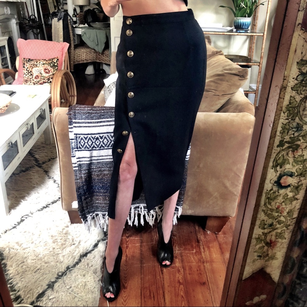 Vintage button up “military” skirt - Picture 5 of 8